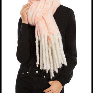 Dkny winter scarf. Ivory, Orange- speckles l…